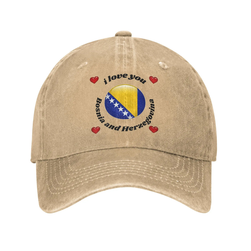 Bosnia and Herzegovina Flag Caps Unisex