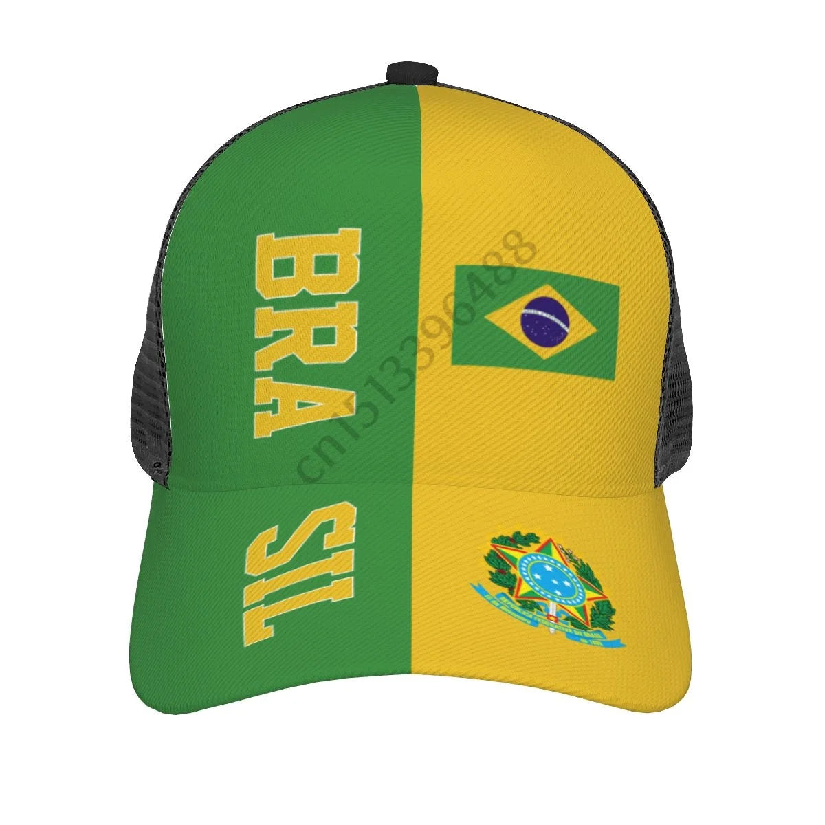 Brazil Brasil Soccer Country Flag Summer Sun Cap